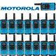 Motorola Talkabout T100tp Walkie Talkie 15 Pack Set 16 Mile Two Way Radios Blue