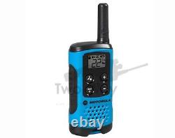 Motorola Talkabout T100TP Walkie Talkie 6 Pack Set Two Way Radios Blue Brand New