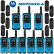 Motorola Talkabout T100tp Walkie Talkie 9 Pack Set 16 Mile Two Way Radios Blue