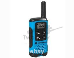 Motorola Talkabout T100TP Walkie Talkie 9 Pack Set Two Way Radios Blue Brand New