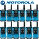 Motorola Talkabout T100 Walkie Talkie 12 Pack Set 16 Mile Two Way Radios Blue