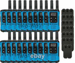 Motorola Talkabout T100 Walkie Talkie 20 Pack Set Two Way Radios Blue New