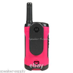 Motorola Talkabout T107 Walkie Talkie 10 Pack Set 16 Mile Two Way Radios Pink