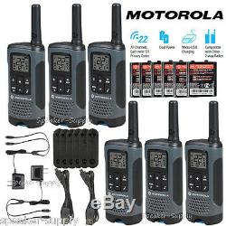 Motorola Talkabout T200TP Walkie Talkie 6 Pack Set 20 Mile Two Way Radio Package