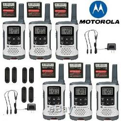 Motorola Talkabout T260TP Walkie Talkie 6 Pack Set Two Way NOAA Vox Radio New
