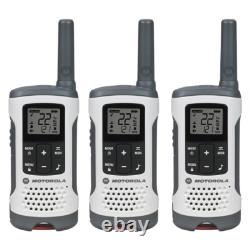 Motorola Talkabout T260TP Walkie Talkies 3-Pack Two Way Radios long range White