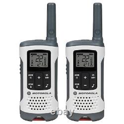 Motorola Talkabout T260 Two-Way Radio, 25 Miles, 2 Radios, White