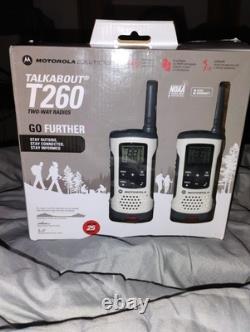 Motorola Talkabout T260 Two-Way Radios25 Mile Range NOAA Weather 22 Channels