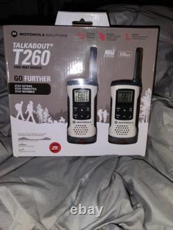 Motorola Talkabout T260 Two-Way Radios25 Mile Range NOAA Weather 22 Channels
