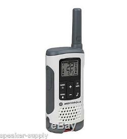 Motorola Talkabout T260 Walkie Talkie 4 Pack Set Two Way Radio NOAA White 25 Mil
