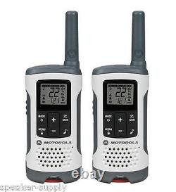Motorola Talkabout T260 Walkie Talkie 6 Pack Set Two Way Radio NOAA White 25 Mil