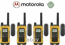 Motorola Talkabout T402 4 Pack Walkie Talkie 35 Mile Two Way Radio Waterproof