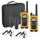 Motorola Talkabout T402 Two-way Radio With Earbud Ptt Mics & Case