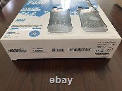 Motorola Talkabout T460 Rechargeable Two-Way Radio (Dark Blue) lot of 2