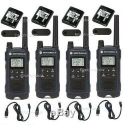 Motorola Talkabout T460 Walkie Talkie 4 Pack Set 35 Mile Two Way Radio