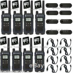 Motorola Talkabout T460 Walkie Talkie 8 Pack Set 35 Mile Two Way Radio w Vibrate