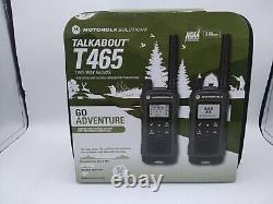 Motorola Talkabout T465 Two-Way Radio, 35 Mile, 2 Pack Bundle, Dark Green