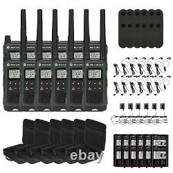 Motorola Talkabout T465 Two-Way Radio, 35 Mile Range, 12 Pack Bundle, Dark Green