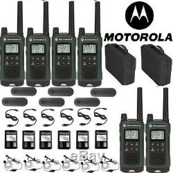 Motorola Talkabout T465 Walkie Talkie 6 Pack 35 Mile Two Way Radio(Case+Earbuds)