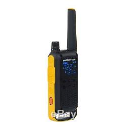 Motorola Talkabout T470 Two-Way Radio, 35 Mile, 2 Pack, NOAA, Black & Yellow