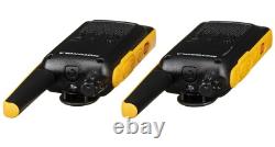 Motorola Talkabout T470 Two Way Radio 4-Pack Walkie Talkies Black PTT Earpieces