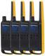 Motorola Talkabout T470 Two Way Radio 4-pack Walkie Talkies Black/yellow 22 Chan