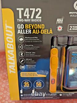 Motorola Talkabout T472 Two-Way Radio Easy pairing, Weatherproof, USB charging