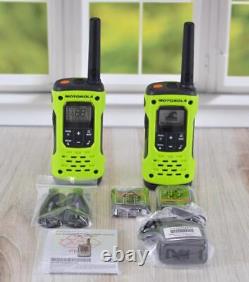 Motorola Talkabout T600 Two-Way Radio, 35 Mile, 2 Pack, Charger Included, Lime