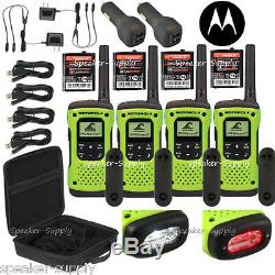 Motorola Talkabout T605 H2O Walkie Talkie 4 Pack Set Two Way Radio Waterproof