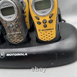 Motorola Talkabout T7100 Two-Way Radios Lot Of 6 with Chargers Base Accessories