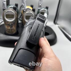 Motorola Talkabout T7100 Two-Way Radios Lot Of 6 with Chargers Base Accessories