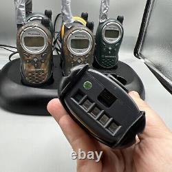 Motorola Talkabout T7100 Two-Way Radios Lot Of 6 with Chargers Base Accessories