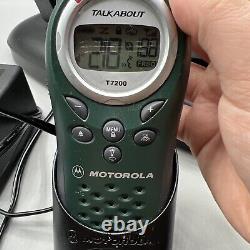 Motorola Talkabout T7100 Two-Way Radios Lot Of 6 with Chargers Base Accessories