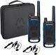 Motorola Talkabout T800 Two-way Radio With Earbud Ptt Mics & Case