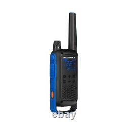 Motorola Talkabout T800 Two-Way Radios, 2 Pack, Black/Blue