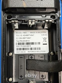 Motorola Talkabout T800 Two-Way Radios Blue/Black With Ear Phones Belt Clips