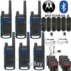 Motorola Talkabout T800 Walkie Talkie 6 Pack Set 35 Mile Two Way Bluetooth App