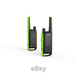 Motorola Talkabout T801 Two-Way Radio, 35 Mile, 2 Pack, Bluetooth, Black & Green