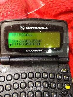 Motorola Talkabout Two Way Pager T900 Metrcall