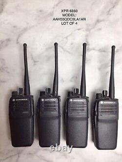 Motorola XPR6350 UHF AAH55QDC9JA1AN Two Way Radios-LOT OF 4