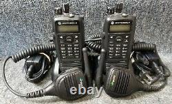 Motorola XPR6550 UHF Digital DMR MotoTrbo set of 2 Radios 403-470 GOOD with Mics