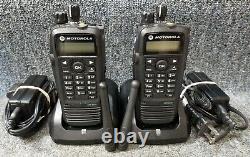 Motorola XPR6550 UHF Digital DMR MotoTrbo set of 2 Radios 430-470 VERY GOOD