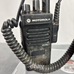 Motorola XPR 3300e Two Way Radios Pair with Speaker Mics & IMPRES Charger Black