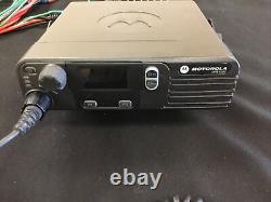 Motorola XPR-4300 Digital Two Way Radio With Microphone & Cords UNTESTED CLEAN