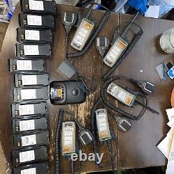 Motorola XPR 6550 Portable Two-Way Radio. 12 BATTERIES! 5 RADIOS! One Charger