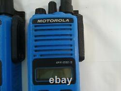 Motorola XPR 6580 IS Digital Blue Two-Way Radios Lot of (2)Two for Parts/ Repair