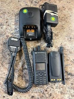 Motorola XPR 7550 VHF Digital Two-Way Portable Radio with standard accessories