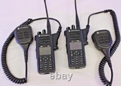 Motorola XPR 7580e Two-Way Radio Walkie Talkie withBattery & Mic, Lot of 2, Parts
