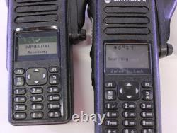 Motorola XPR 7580e Two-Way Radio Walkie Talkie withBattery & Mic, Lot of 2, Parts