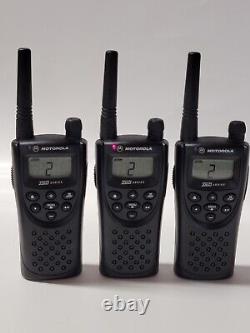 Motorola XTN Series two-way radios lot of 3 (Docking Station & 2 belt clips)